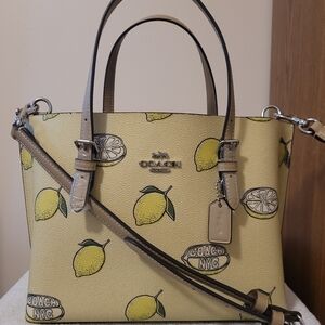 Coach Mollie Tote 25 with Lemon Print
